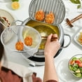 thumbnail image 1 of HEANUJJ 1-Pack Stainless Steel Cooking Basket for Kitchen and Food Preparation, 1 of 8