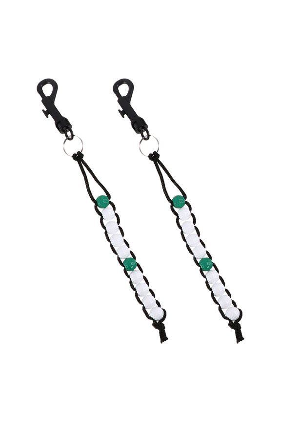 1Pair Golf Key Chain Score Counter with Plastic Bead Design Lightweight and Portable
