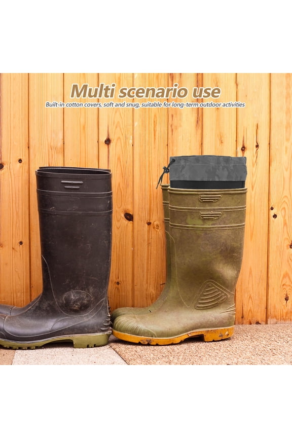 Men's Warm Boot Liners, Black, Thermal Insulation, Comfortable and Snug Fit