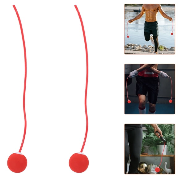 HEANUJJ 1Pair Fitness Jump Rope Ball Cordless Design Red Eva Material for Arm Strength Training