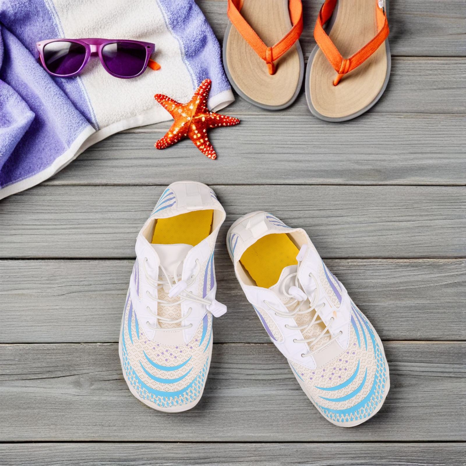 HEANUJJ Men's Barefoot Water Shoes, 1 Pair Quick Drying Aqua Shoes for Swimming, Hiking, and Outdoor Activities