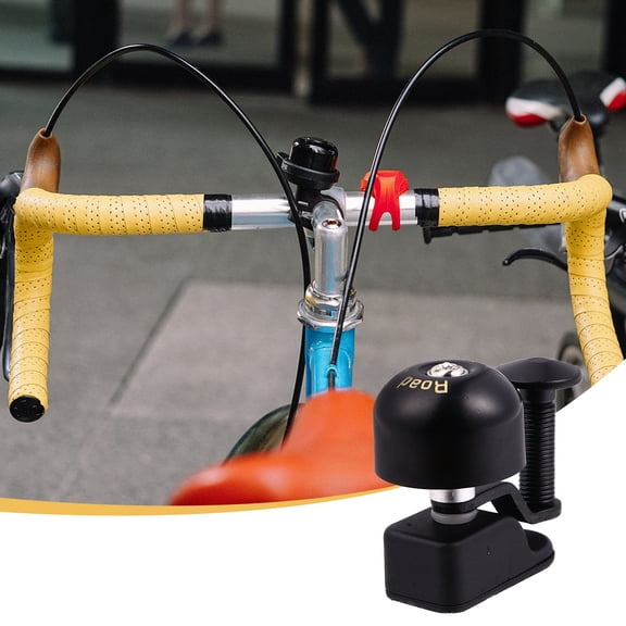 HEANUJJ 1Pc Road Bike Bell Black Hand Ringing Copper Safety Bell for Cycling Outdoors