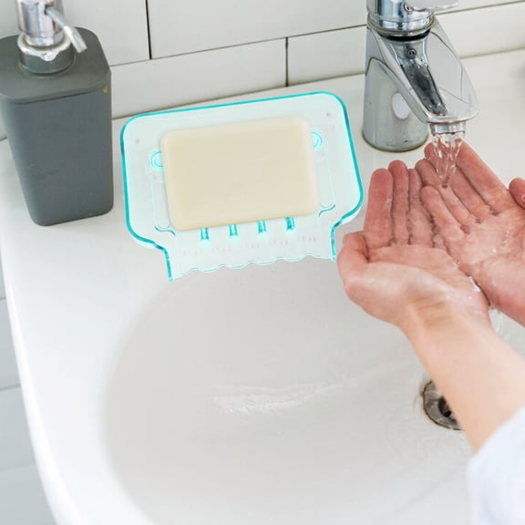 HEANUJJ Plastic Soap Basket with Cup and Drainage Filter for Bathroom Storage, 1 Piece