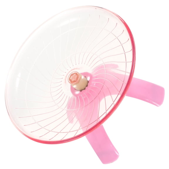 HEANUJJ 1Pc Comfortable Pink Exercise Wheel for Hamsters Pet Rats and Small Animals