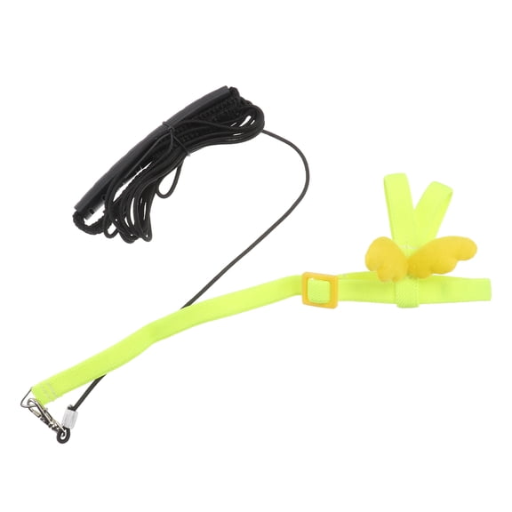 HEANUJJ 1Pcs Budgie Flight Harness Yellow Traction Rope for Small Bird Outdoor Training