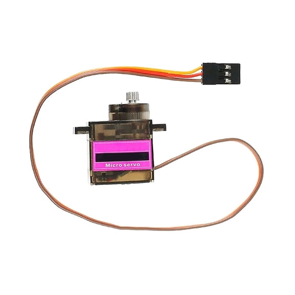 HEANUJJ Motor with Metal Gears for Robotics Applications, Black Plastic, 1 Piece