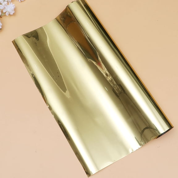 HEANUJJ 1Pc Glass Window Sticker for Home and Office Golden Sunproof Pet Material