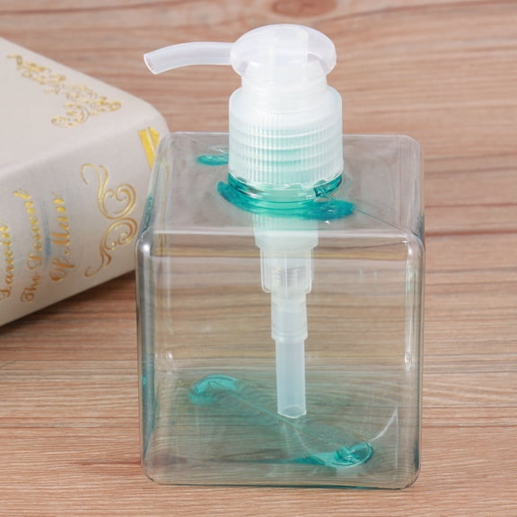 HEANUJJ 1Pcs Square Plastic Pump Bottle Jar for Storing Liquid Dispenser Lotion Soap