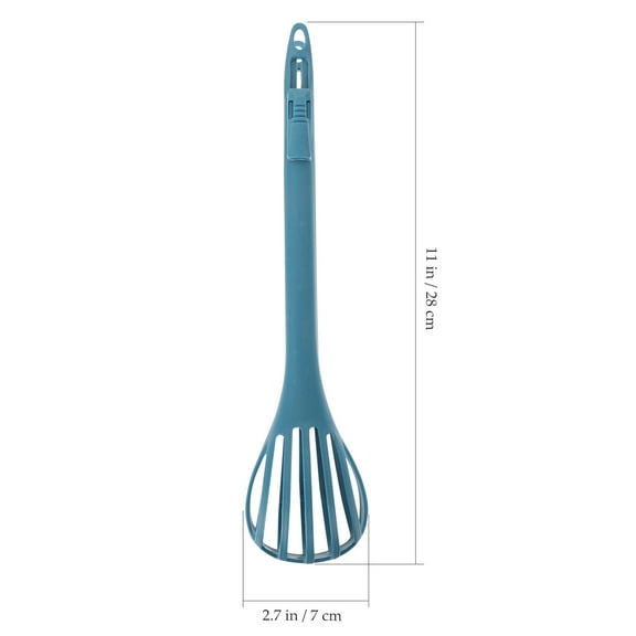 HEANUJJ Multifunctional Plastic Manual Egg Mixer Whisk 1Pcs Blue for Kitchen Use 112.82.8in