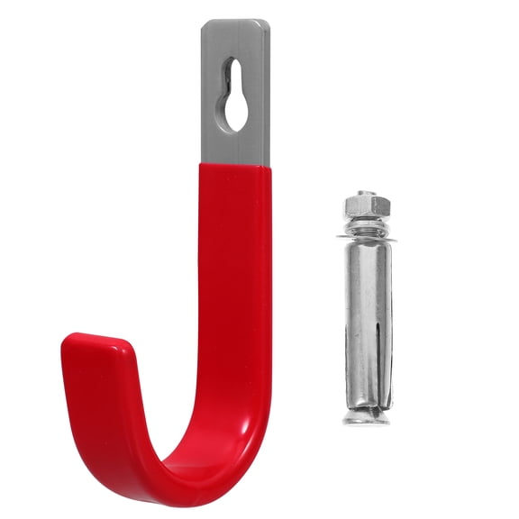 HEANUJJ 1Set Iron Red Wall Hook for Garage with Heavy Duty Design and Easy Wall Installation