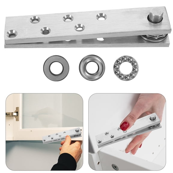 HEANUJJ Stainless Steel Invisible Hidden Door Pivot Hinge Set with Precision Alignment for Smooth and Quiet Door