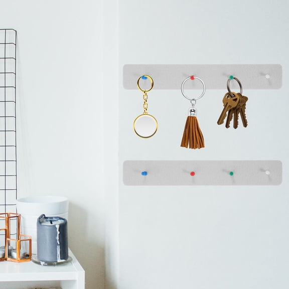 HEANUJJ 1Set White Cork Board Strip Felt Small Bulletin Board for Wall Display