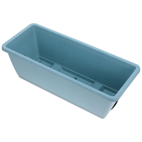 HEANUJJ 2 Sets Window Planter Rectangular Flower Pot Resin with Breathable Design for Indoor Gardening