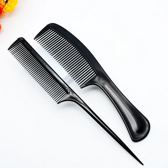 HEANUJJ 20Pcs Lightweight Black Hair Cutting Comb Anti Static Hairdressing Pointed Tail
