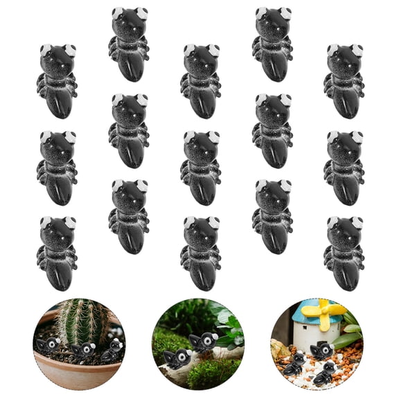 HEANUJJ Black Resin Ants Figurines for Garden Bonsai Decor and Crafts