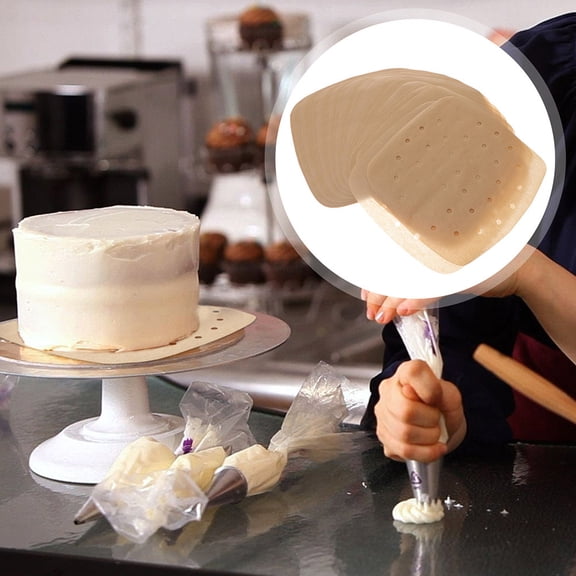 HEANUJJ 200 Sheets of Baking Liners Raw Wood Pulp Heat Resistant Home Users Outdoor Picnic