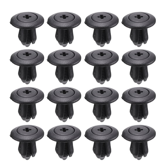 HEANUJJ 200Pcs Black PP Plastic Rivet Clips for Dishwasher Kick Plate Trim Panel Replacement