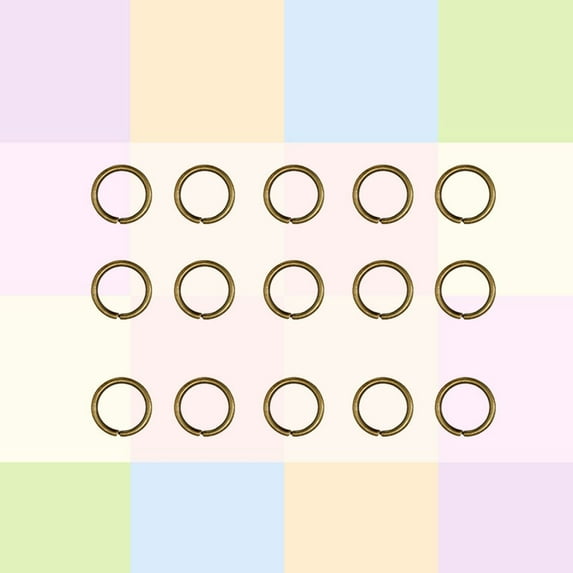 HEANUJJ 200Pcs Lightweight Stainless Steel Key Circles in Golden Color for and Crafts