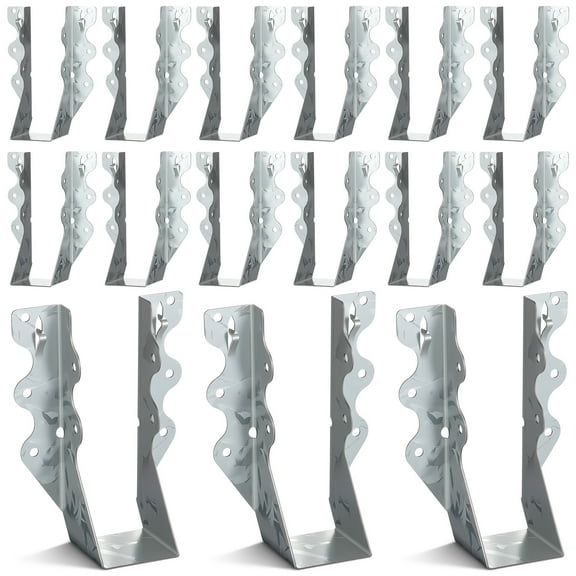 HEANUJJ 20PCS Hurricane Ties for Rafters Silver Galvanizing Steel Load Bearing Bracket