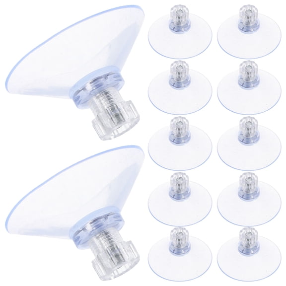 HEANUJJ 20Pcs Clear Screw Suction Cups with Metal Nuts for Household Glass Tiles Mirrors Easy Installation