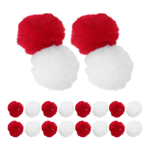 HEANUJJ Faux Fur Pompom Balls Assorted Color Soft Fluffy for DIY Craft Projects
