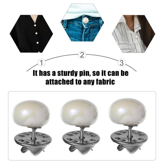 HEANUJJ 20Pcs No Sewing Buttons Metal Buttons For Clothing Clasp Equipped For Weddings