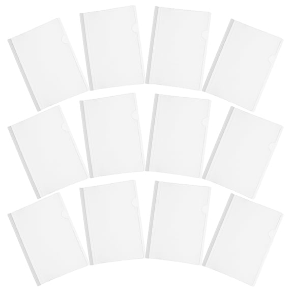 HEANUJJ 20Pcs Transparent Report Covers with Sliding Bar for Office File Organization