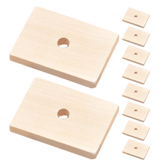 HEANUJJ 20Pcs Parrot Blocks Wooden Cage Accessories for Bird Entertainment