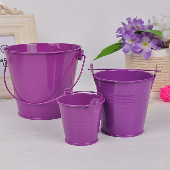 HEANUJJ 20Pcs Round Metal Pail Buckets for Planting and Flower Arrangement