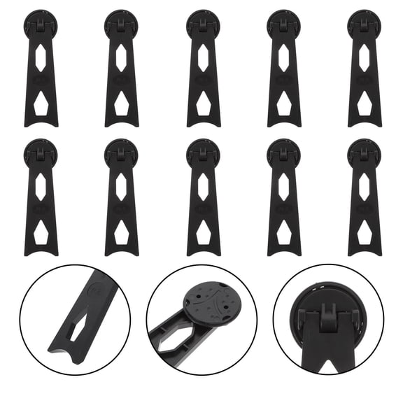 HEANUJJ 20 Pcs Black Plastic Photo Frame Brackets Desktop Picture Holders Anti- Supports for Home Office