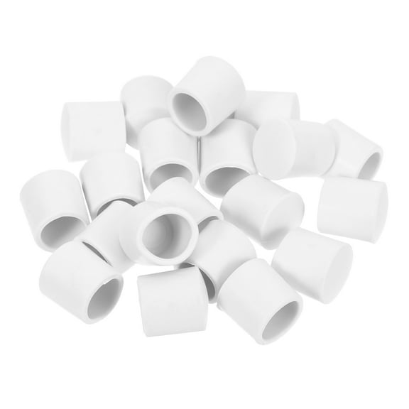 HEANUJJ 20Pcs Spring Door Stopper End Caps White Plastic Quiet Door Movement and Wall Damage Prevention