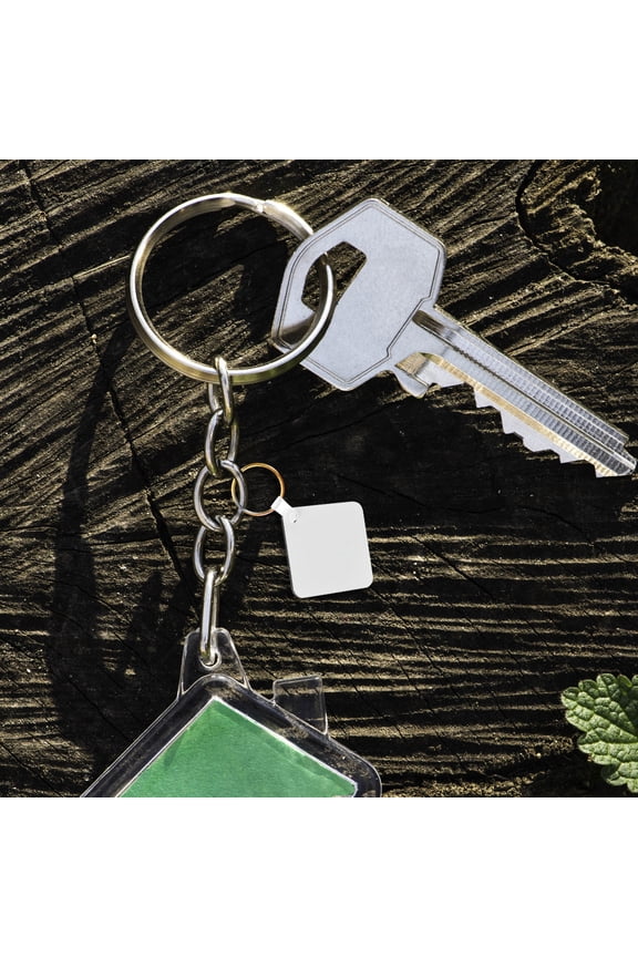 20Pcs Stainless Steel Round Key Rings for Crafts Multi Color Durable Keychain Supplies