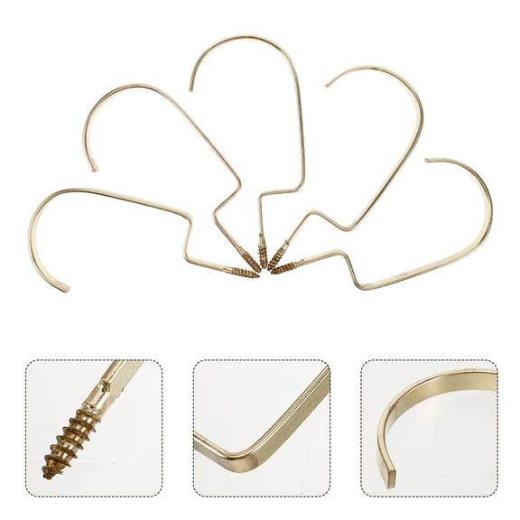 HEANUJJ Compact Golden Alloy Hanger Hook, Easy Install for Space-Saving Storage