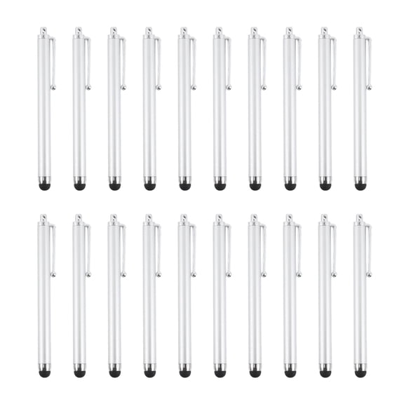HEANUJJ 20Pcs Pen Style Stylus with Replaceable Nib for Smooth Smartphone and Tablet Use