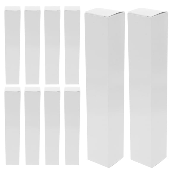 HEANUJJ 20Pcs White Paper Folding Fan Storage Boxes Compact Fan Organizer for DIY Wrapping and Decoration