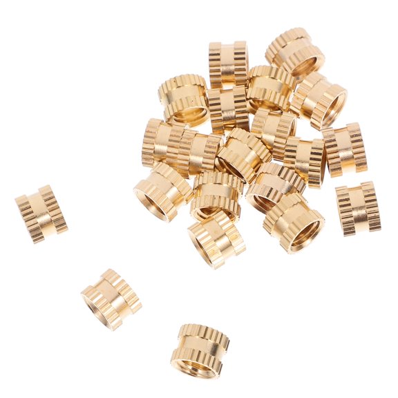 HEANUJJ 20pcs Female Threaded Inserts Heat Set Insert Copper for Tight and Secure Fastening in Construction
