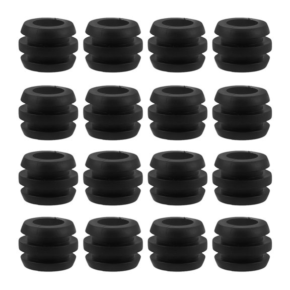 HEANUJJ 20pcs Black Rubber Football Bearing Rods for Foosball Table Replacement Parts Fan Gear