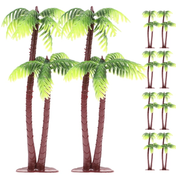 HEANUJJ Artificial Lifelike Coconut Simulation Coconut Tree Decor Plastic Green 24Pcs