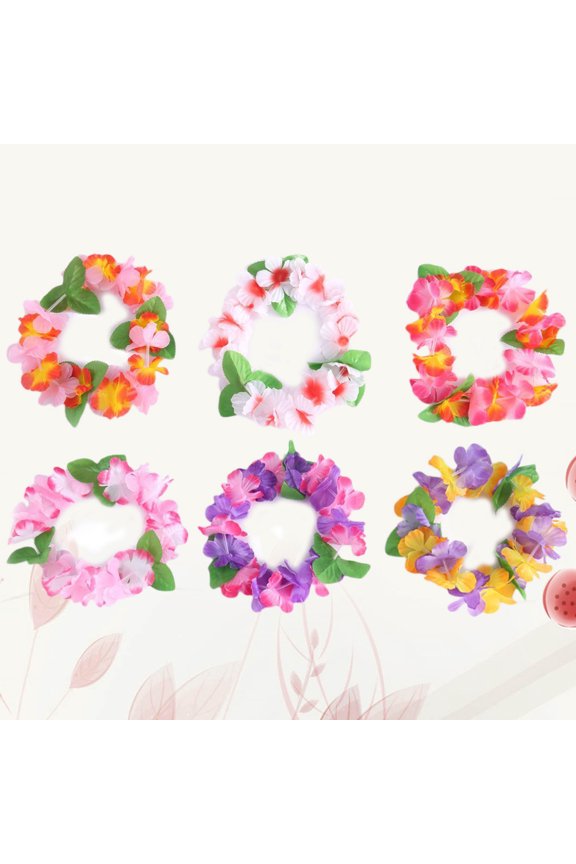 24Pack Tropical Party Decorations Headband Hanging Decoration for Women Birthday Assorted Color