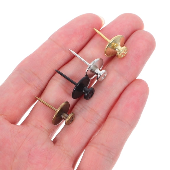 HEANUJJ 25Pcs Easy Install Zinc Alloy Push Pin Hooks for Cork Boards and Wall Decor
