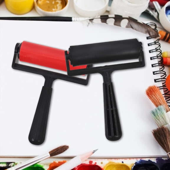 HEANUJJ 2Pack Cylindrical Art Painting Rollers for Drawing Artists