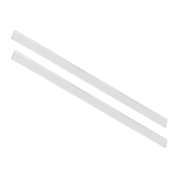 HEANUJJ Set of 2 Transparent Acrylic Rolling Pin Guides for Even Cookie Dough and Fondant Thickness Baking Tools