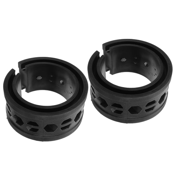 HEANUJJ 2Pcs Auto Shock Absorber Rubber Buffer Black for Coil Spring Spacer and Stability