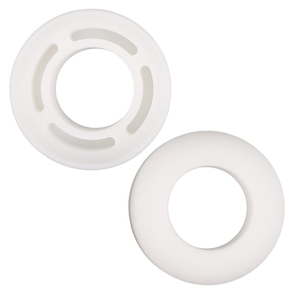 HEANUJJ 2Pcs Baseball Bat Grip Choke Up Rings White Durable Non Slip Vibration Ring