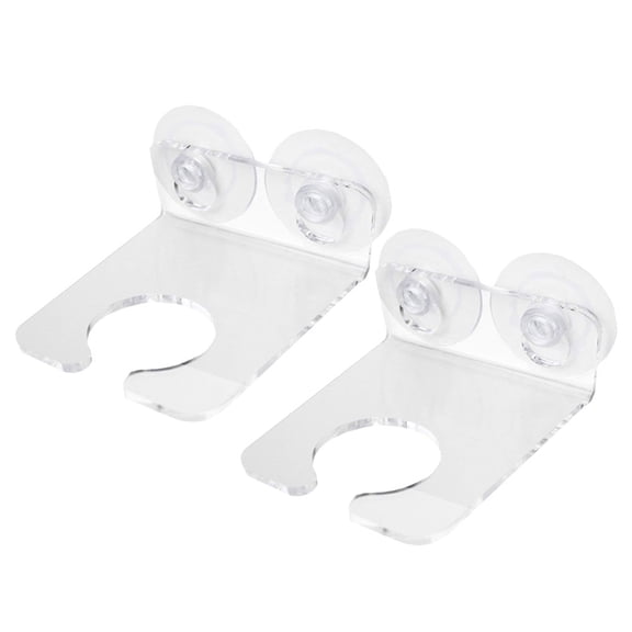 HEANUJJ 2Pcs Bathtub Wine Glass Holder Clear Acrylic Shower Cup Rack for Relaxing Bath Time