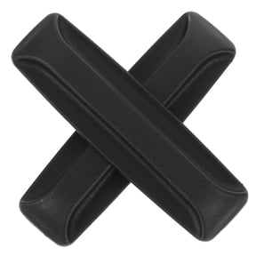 HEANUJJ 2-Pack Black Plastic Sliding Door Knobs with Self-Adhesive Furniture Handles, Removable and Easy to Install