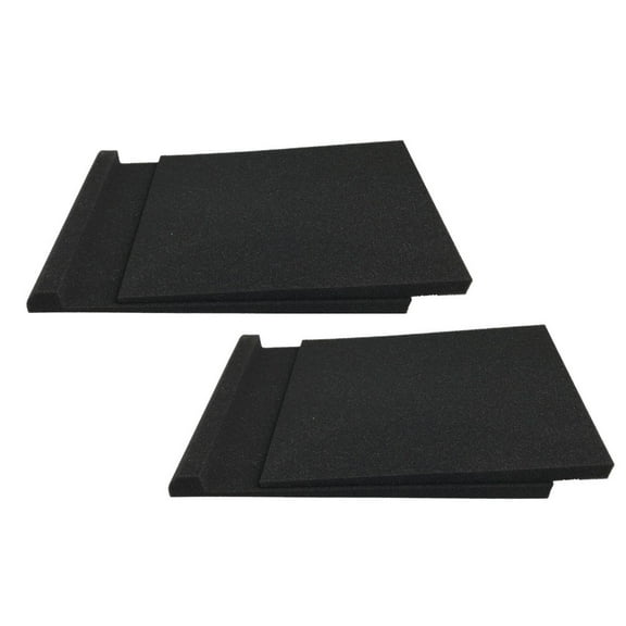 HEANUJJ 2Pcs Black Speaker Isolation Pads Shock Absorption Sound Diffuser Panels for Audio