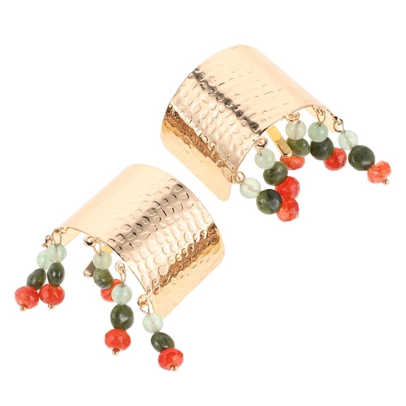 HEANUJJ 2Pcs Boho Ponytail Accessories Golden Hair Decoration For Women Enhancing Hairstyles In Parties And Travel