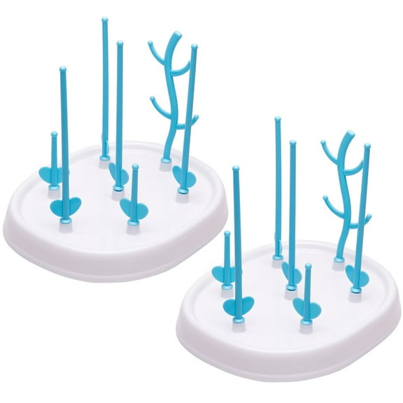 HEANUJJ Set of 2 White PP Bottle Drying Holders, Portable Stand for Home and Travel Use