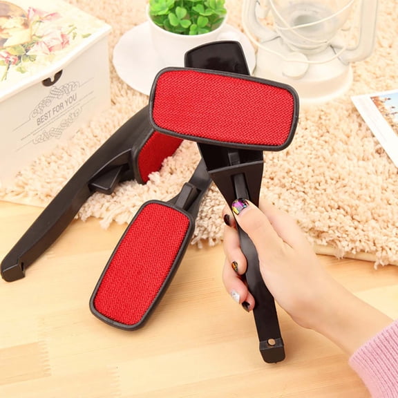 HEANUJJ 2Pcs Clothes Lint Remover Black Static Brush Easy to Use for Clothes Carpet and Bedding